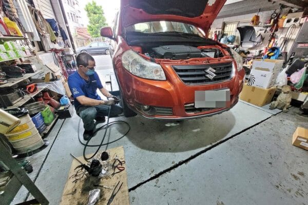 SX4做定保 x 更換傳動軸防塵套