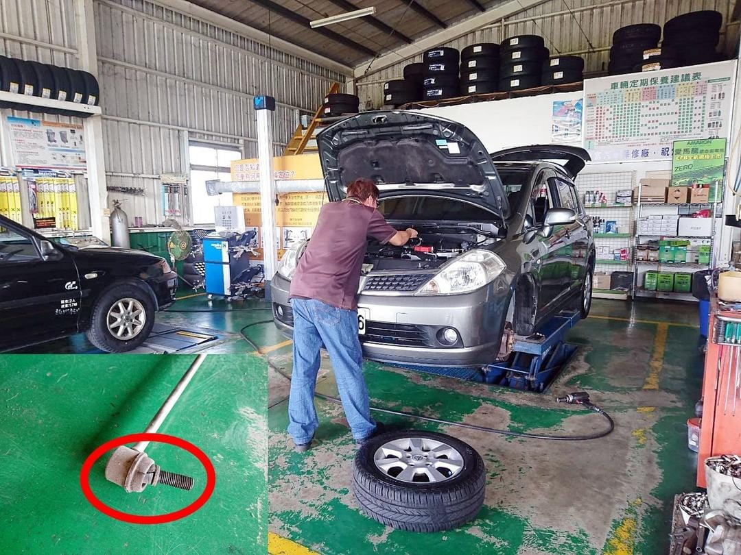 Nissan Tiida更換前避震 & 李仔串！