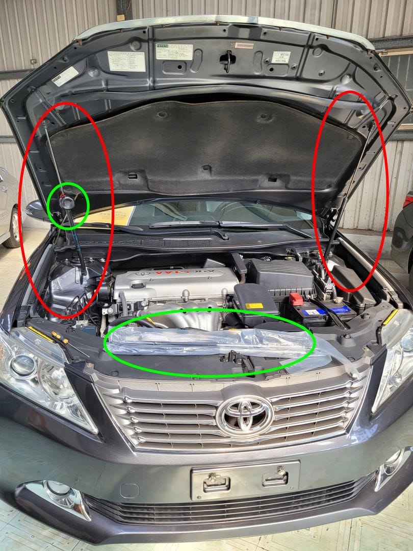七代 Camry 更換引擎蓋油壓頂桿