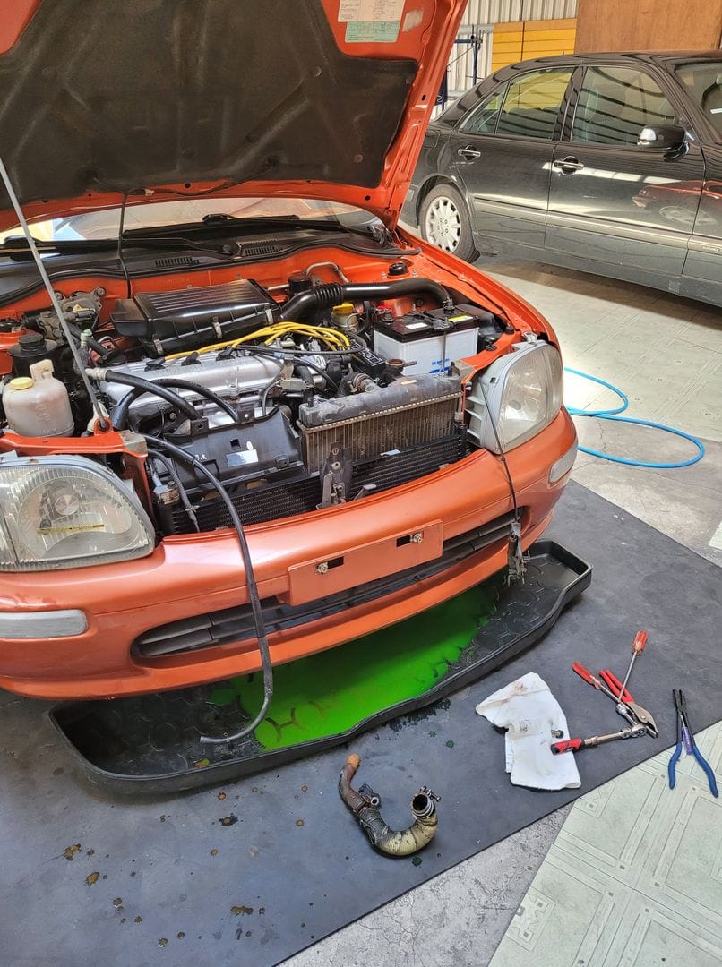 Nissan March 更換下水管&鐵水管