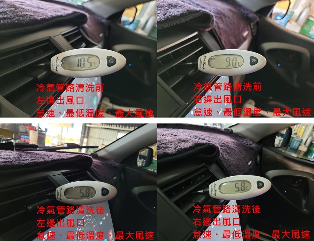 RAV4 更換四條巧克力(越野)胎 & 冷氣管路清洗