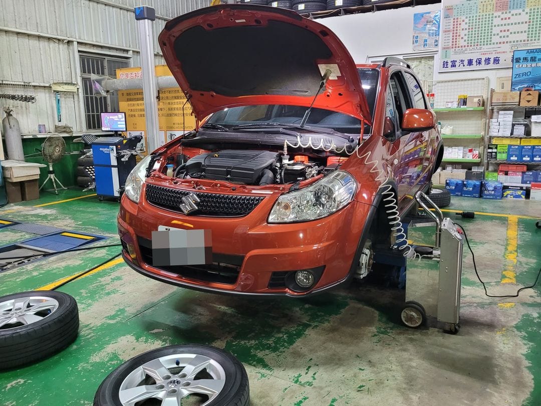 紅色SX4 交車前的保養～