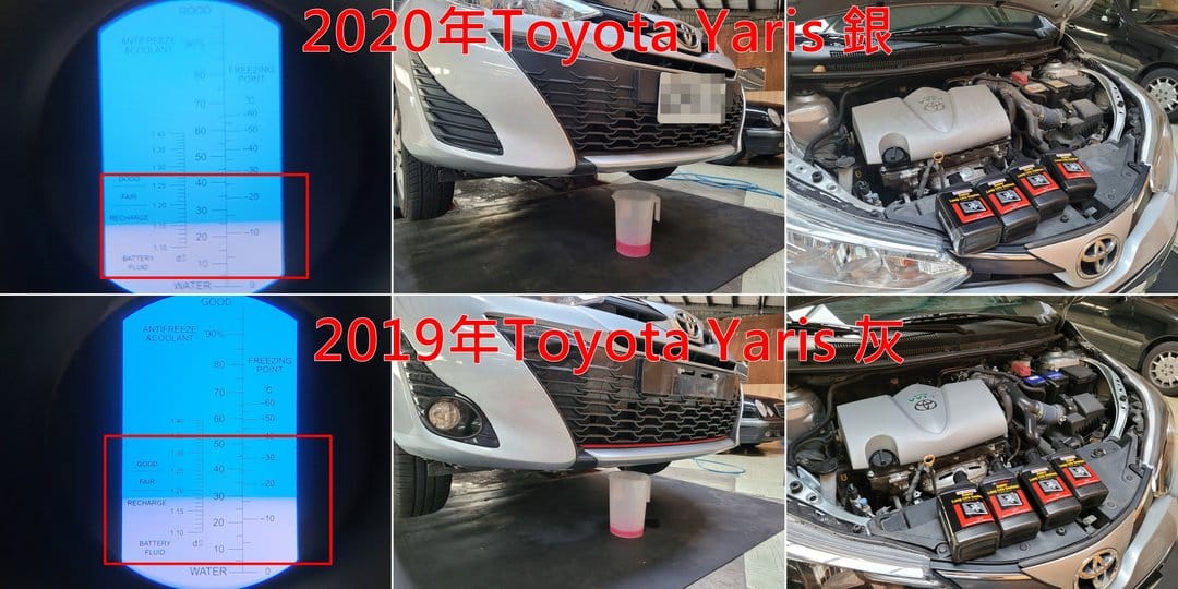 19' & 20' Toyota Yaris更換冷卻液