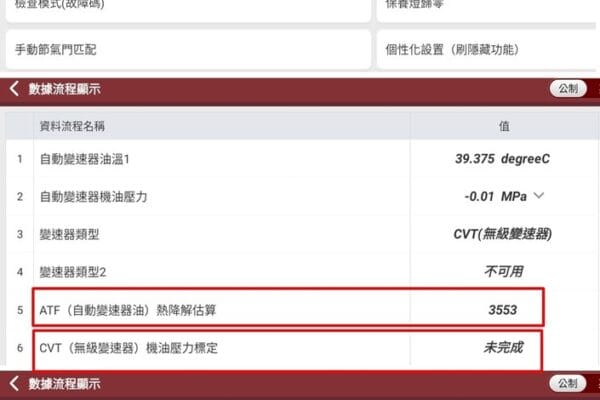 Toyota CVT 變速箱歸零校正學習&劣化值清除