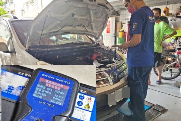 12′ 白 Nissan Livina 更換電瓶