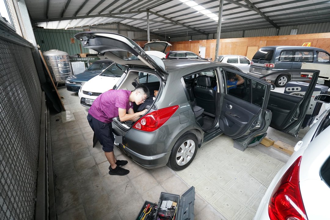 三台 Nissan Tiida 同時安裝影音～