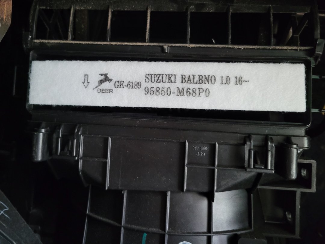 Suzuki Baleno 更換濾網