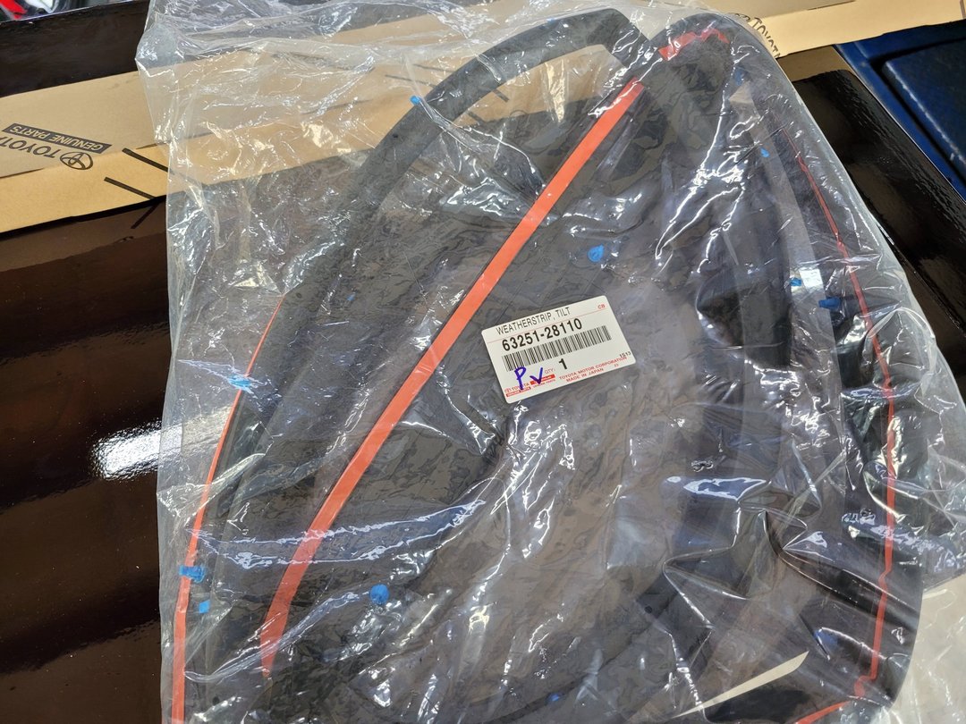 Previa 更換天窗膠條
