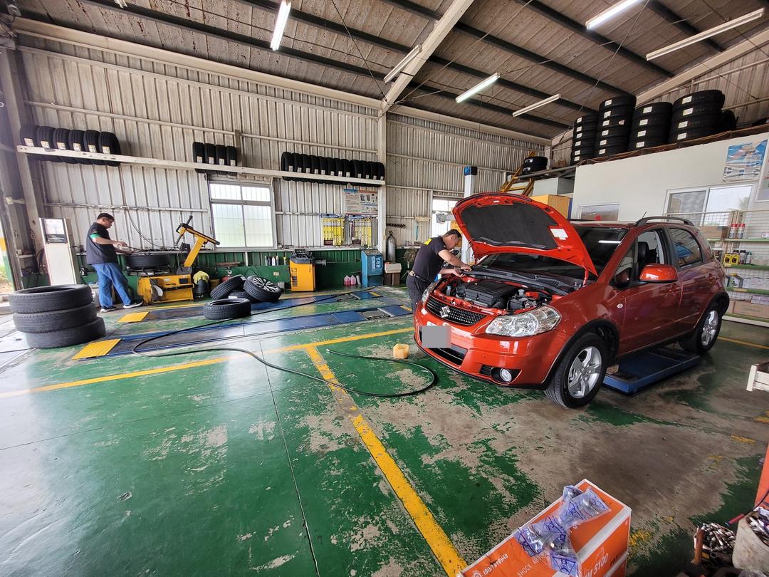 SX4 更換前避震器 & 李仔串