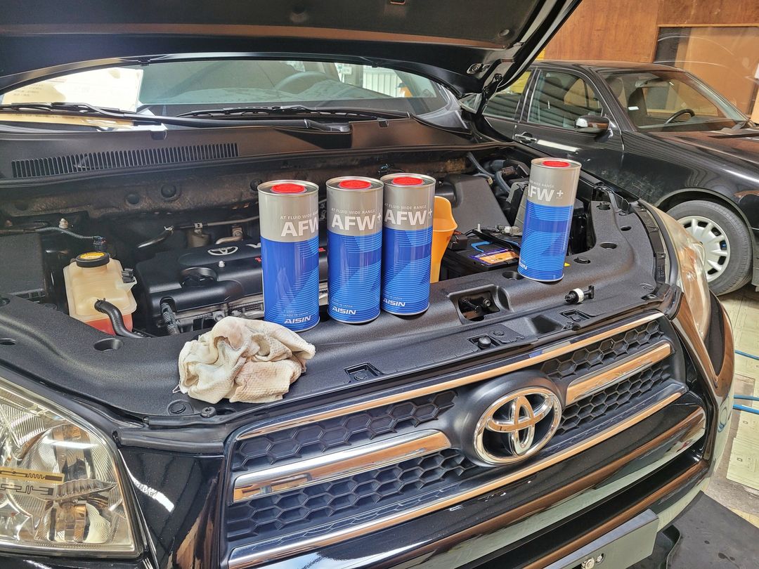 11′ 黑 RAV4 拆洗變速箱油底殼